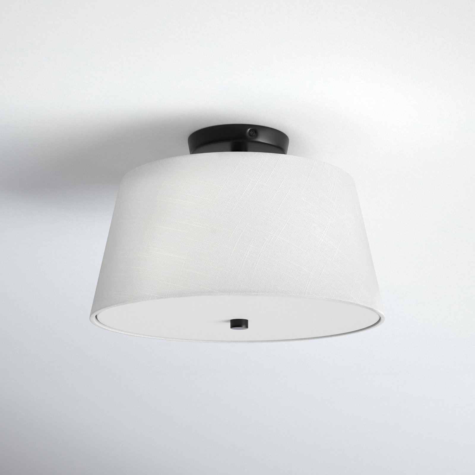 Caper 2 Light Flush Mount, Black