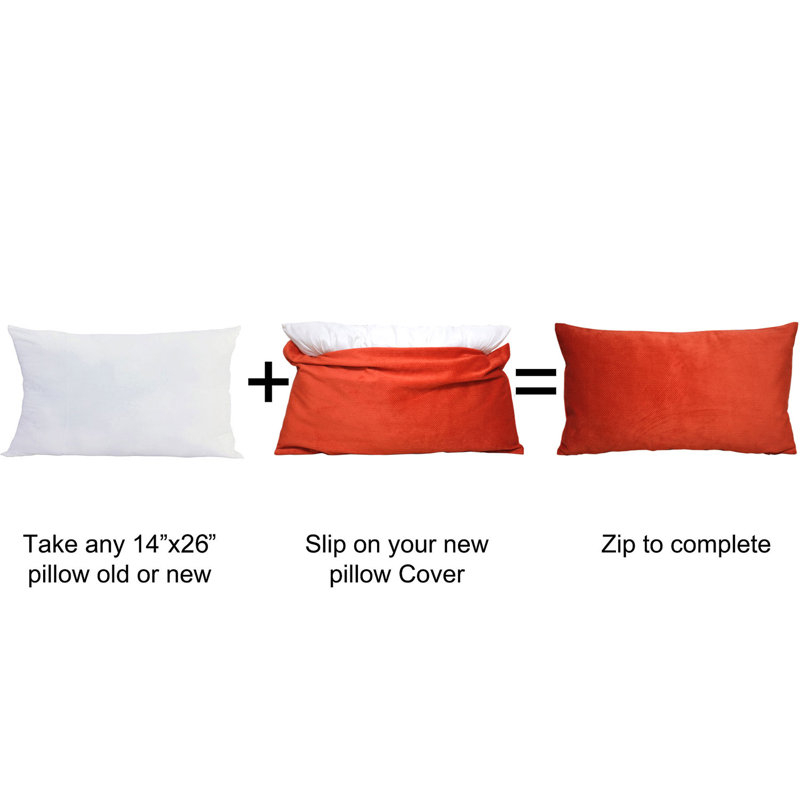 Housse de coussin lombaire 14 po Milliken, Orange brûlé