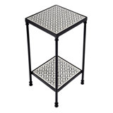 Lana Resin and Bone Inlay Side Table