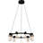 Sorrento 27-in 9-Light Height Adjustable ETL Certified Integrated LED Circular Ring Chandelier