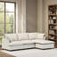 Canapé modulaire avec repose-pieds Chenille-114344393