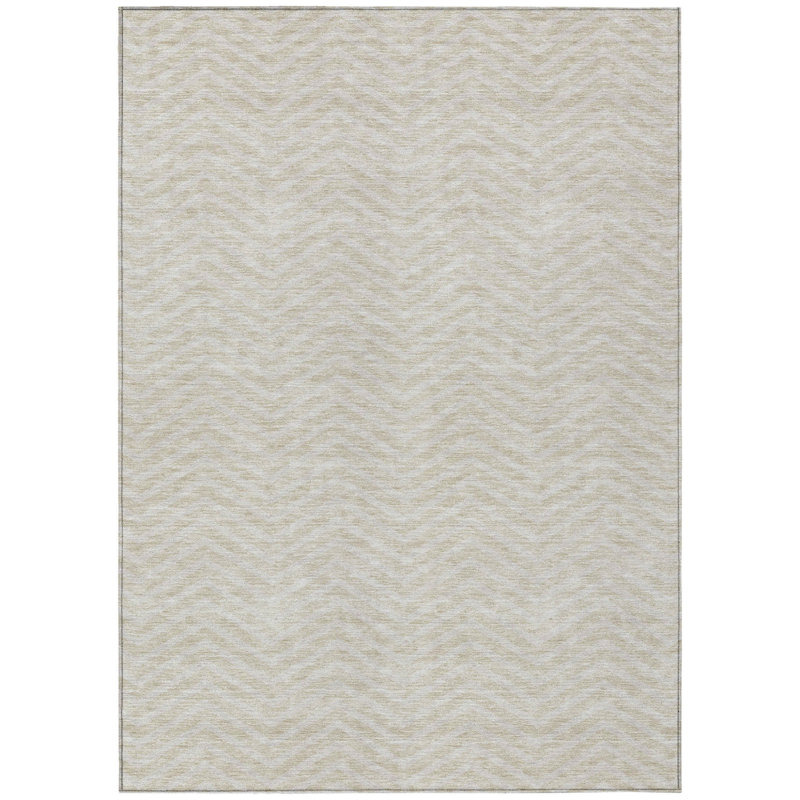 Tapis intérieur lavable beige 5 pi x 8 pi