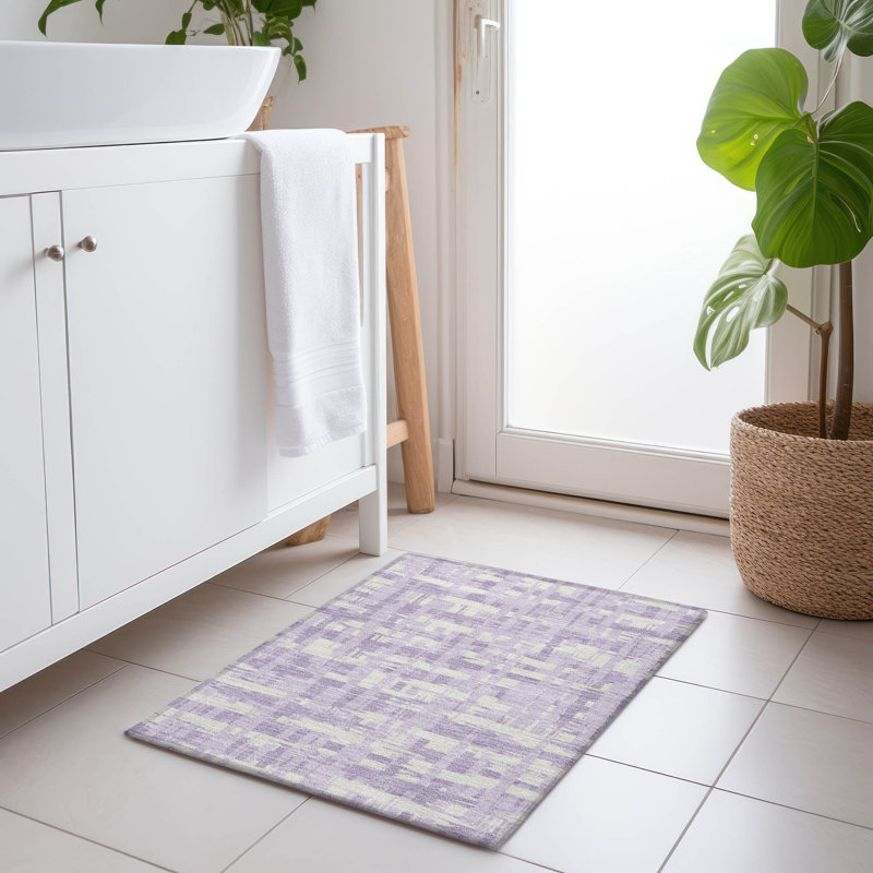 Tapis lavande intérieur / extérieur lavable à la machine, Rectangle 1 pi 8 po x 2 pi 6 po