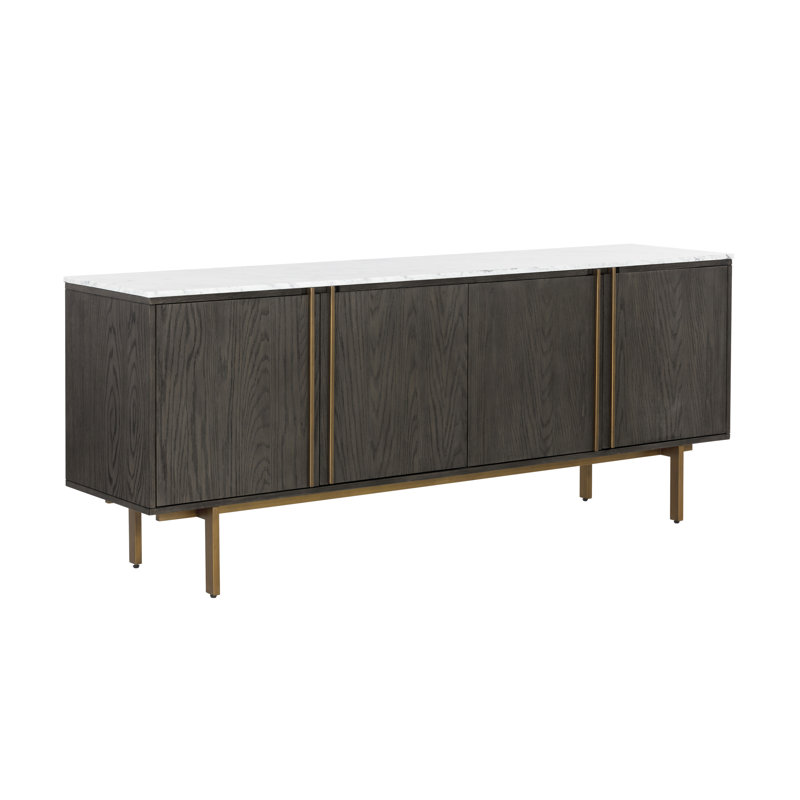 Briar 78.75'' W Sideboard, Gray/White