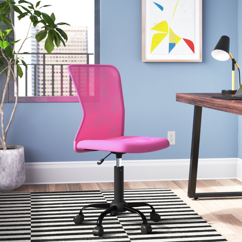 Chaise de travail en filet , Rose
