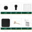 Cyd 125cm H x 93cm W Metal Cube Bookcase-787678596