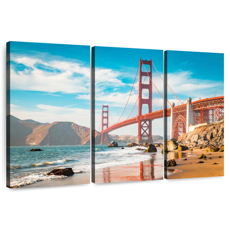 Lilie Golden Gate Beach Coast, H 42 po x l 65 po
