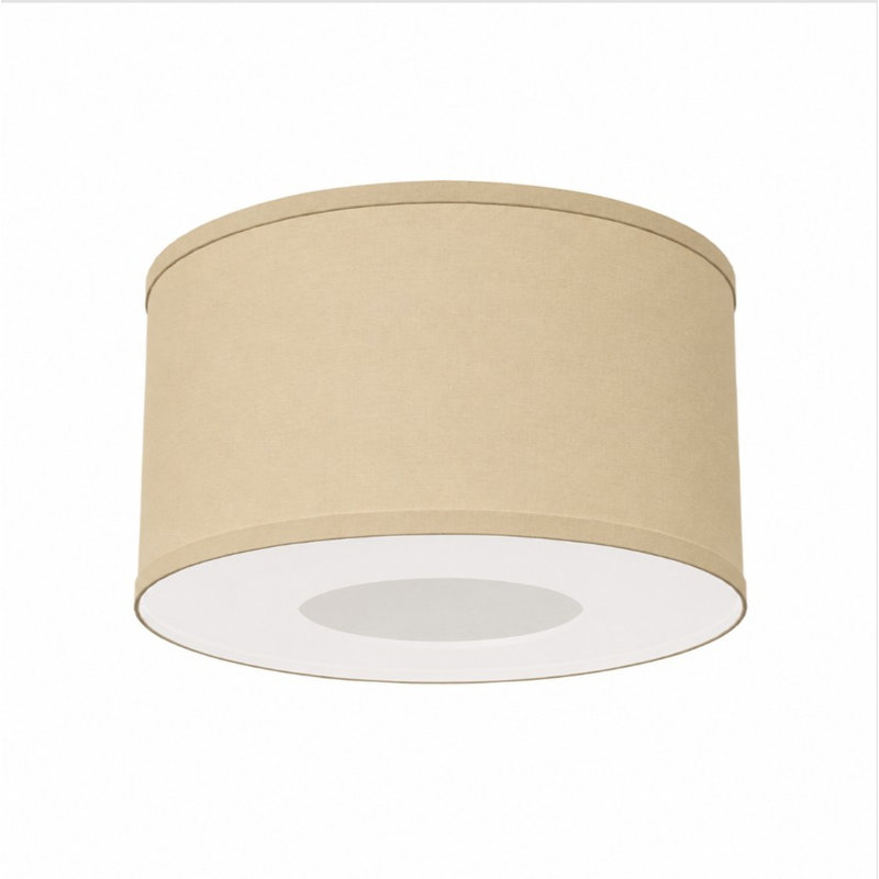 Ceiling Fan Linen Shade 8"D x 15" Dia. (Hand Made) + Fan Adapter kit + FREE Diffuser (Everything Needed In 1 Box)