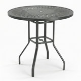 Windward Outdoor Sunburst 47" Round Balcony Table