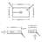 CASAINC Rectangular Wall Mounted Solid Surface Stone Bathroom Sink with Towel Rack