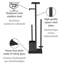 Roxas Toilet Brush and Holder