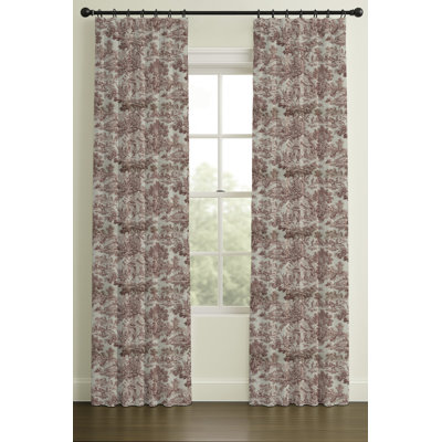 Murphy Toile Double-Lined Pleated Curtain