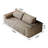 63" 2Setaser Sofa,Corduroy Fabric,Deep Seat Couches,Comfy Loveseat Sofa,No Assembly,1Pcs For Living Room, Bedroom,Conference Room ,Apartment,Camel