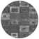 Machine Washable Indoor/Outdoor Cicel ACN1142 Black Rug