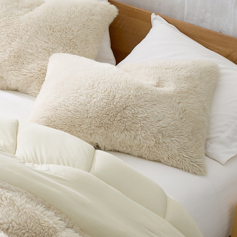 Alaskan Winters Coma Inducer Pillow Sham, King, Beige