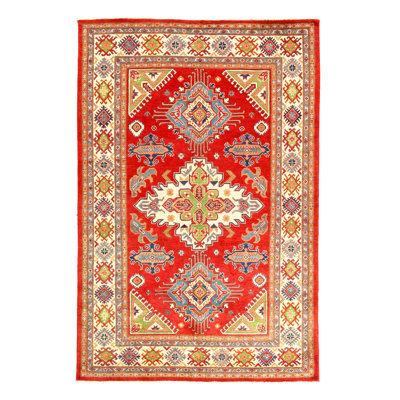 Fine Hand Knotted Kazak Rug 6'6"X 9'8"