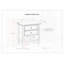 Amherst - Table de chevet - Blanc