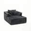 Chaise longue, canapé-lit rembourré en velours côtelé surdimensionné pour un siège profond et confortable, idéal pour les salons et les coins de lecture, aucun assemblage requis