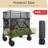 54" Double Decker Wagon Cart with Wheels Foldable, 550L Large Capacity Collapsible Wagon, 550LBS Load Heavy Duty Wagons Carts, Retractable Height & Extra Long Folding Beach Wagon-108685110