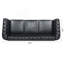 Canapé Chesterfield en polyuréthane à accoudoirs roulés.-1587581828-1584347165