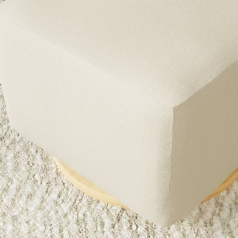 Kiwi Gliding Ottoman, Natural, Cream Polyester Blend