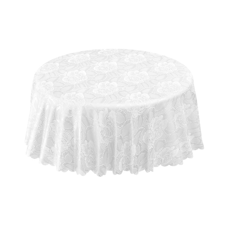 Fareham Tablecloth, White, 178" L x 178" D