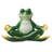 Strike a Pose Zen Yoga Frog Statue