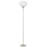 Leocadia 62.5'' Satin Silver Torchiere Floor Lamp with Outlet