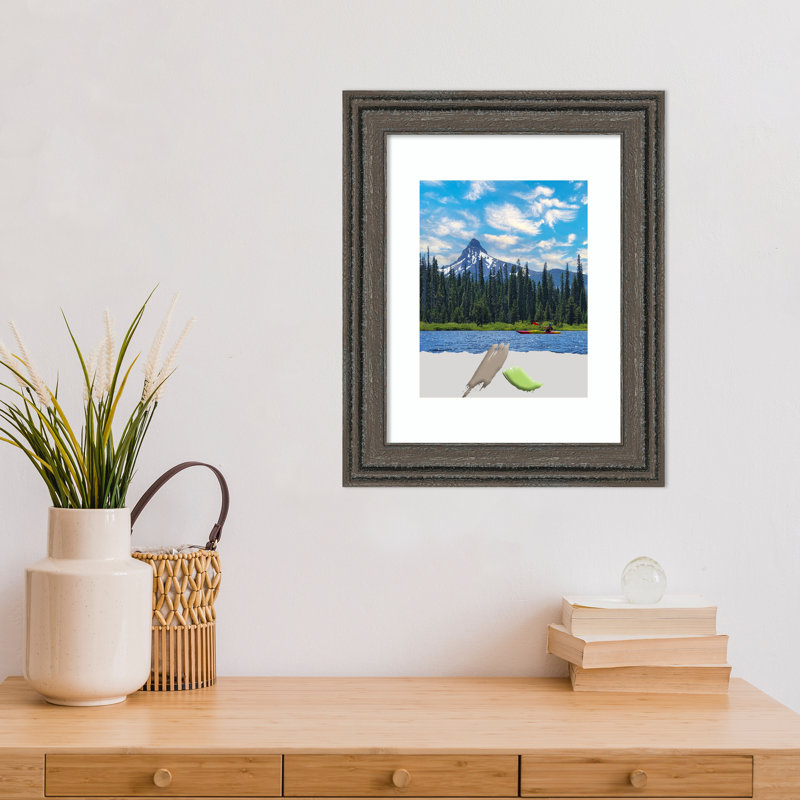 Cadre photo simple en bois Jacobie, Brun, 11 po x 14 po
