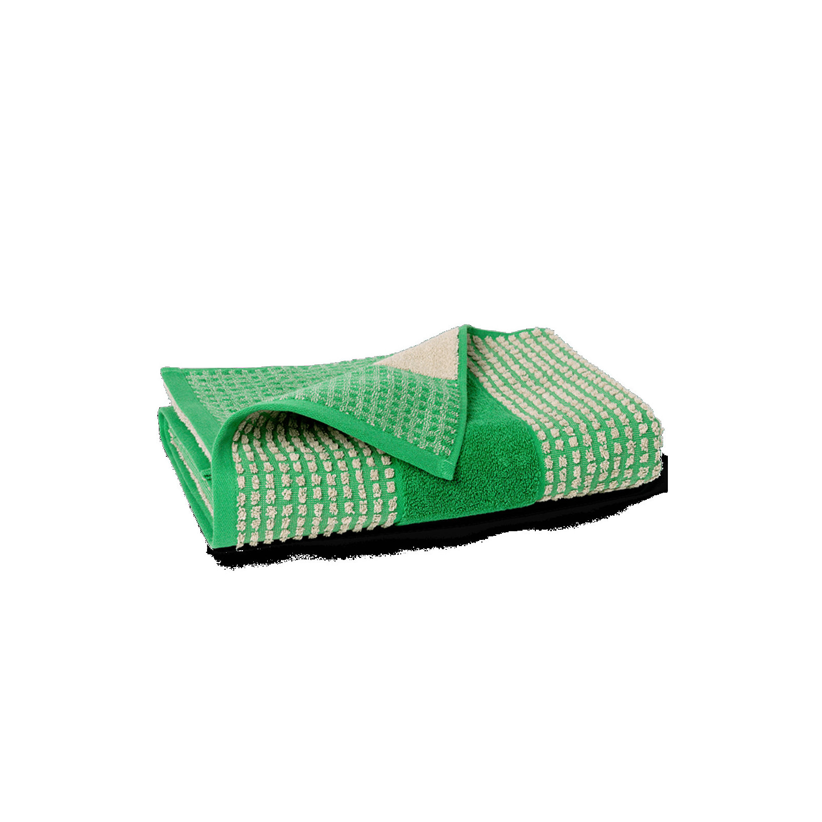 Check Bath Sheet 39.4" X 70.9", Green/Sand