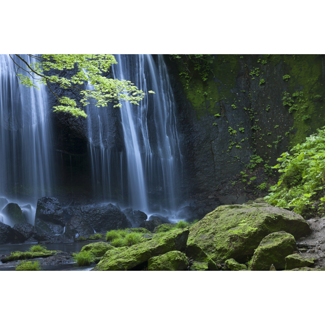 Japanische Wasserfall-Landschaft von Ooyoo - Druck