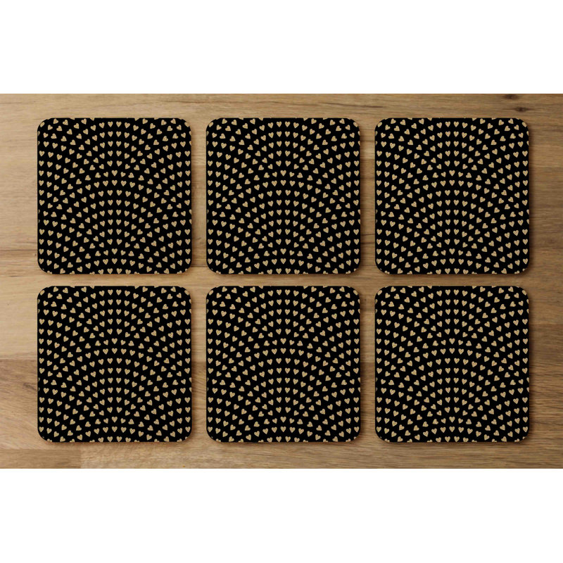 Square 6 Piece Coaster Set