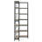 78.74" Tall 7-Tier Industrial Grey Corner Bookshelf Tall Wood Metal Etagere Display Shelf For Home Office, Living Room & Kitchen