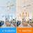 60'' Walnut Ceiling Fan Light, Noise-Free Remote Control, 3-Color Light,Natural Wood