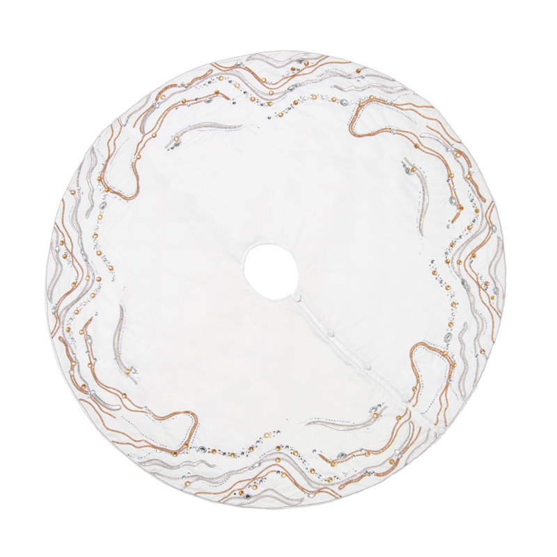 Gilt Wave Tree Skirt