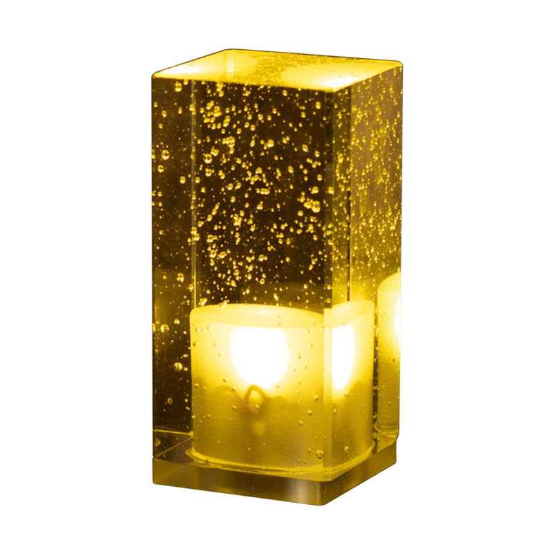 Bar Lampe de bureau à DEL Lampe de cristal rechargeable de restaurant Lampe de chevet KTV Petite lampe de table décorative