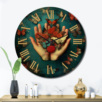 Horloge murale papillon Grace Mudra