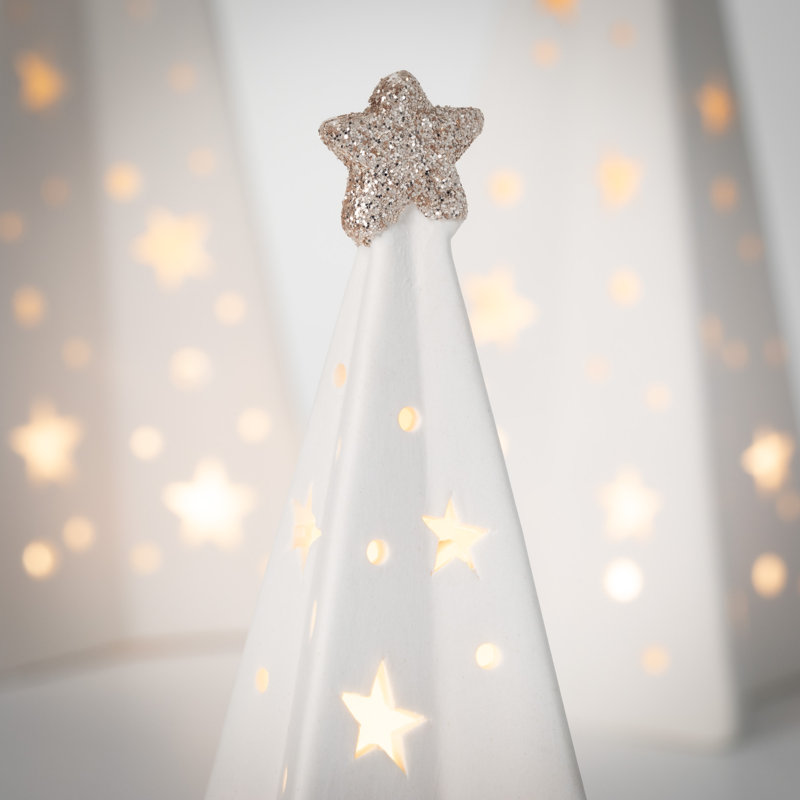 Lighted Star Trees - Set Of 3