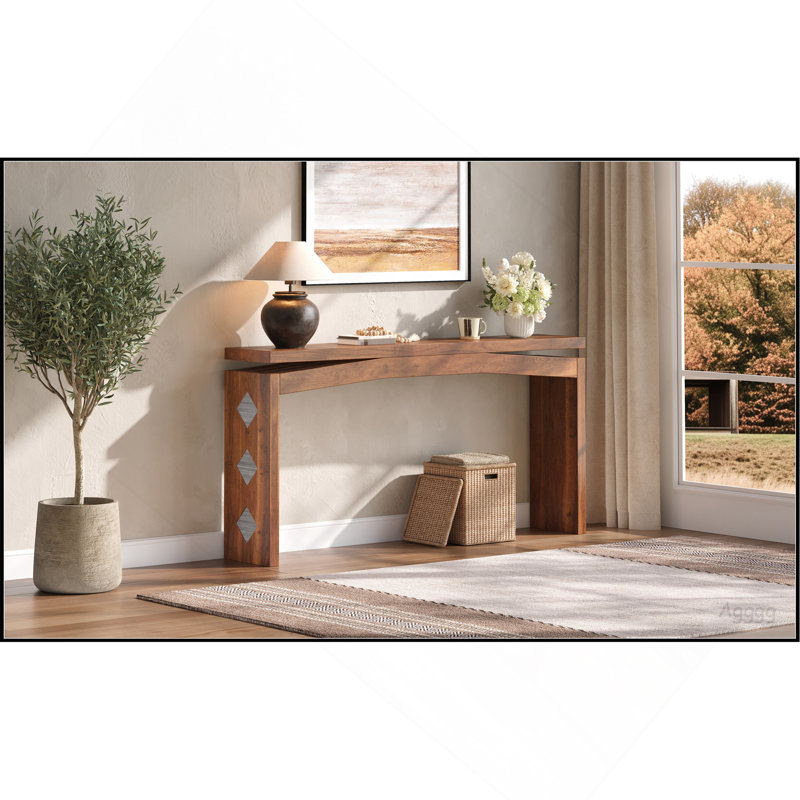 Console en bois, buffet à dossier L 62 po x H 31 po, table d'appoint pour vestibule et entrée