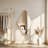 Irregular Metal Wall Mirror Asymmetrical Accent Mirror for Bathroom Living Room-1188900583-1188900581