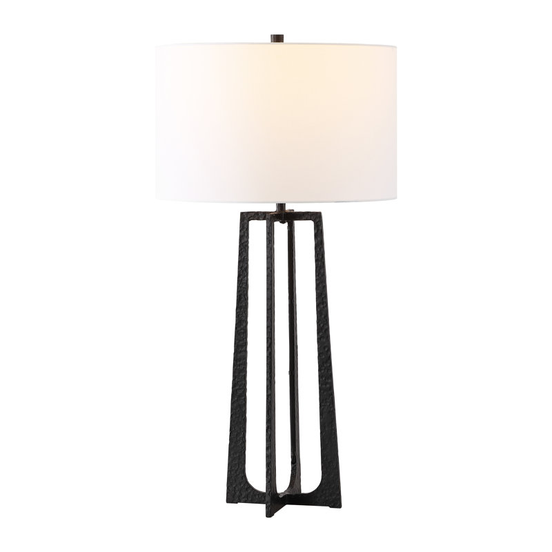 Cleti Metal Base Table Lamp, Black