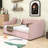 Upholstered Daybed with Twin Pop-Up Trundle, Space-Saving Design-458544107