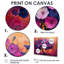 «Rose White Vibrant Morning Glory Tree II», ensemble de reproductions d'art mural-528562857