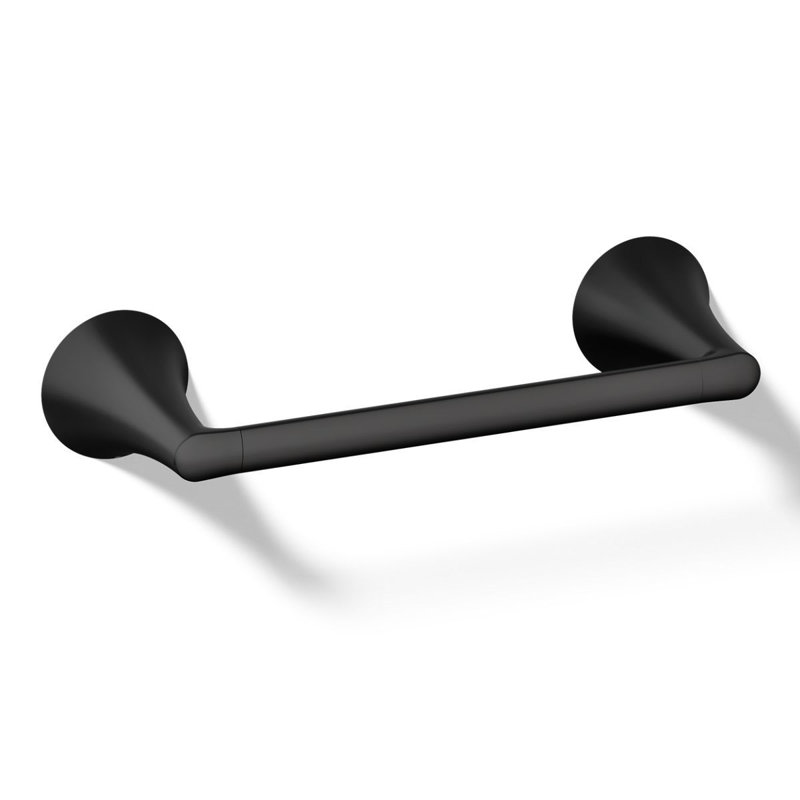 Barre à serviettes Buckley, 2,43 po H x 11,43 po L x 3,68 po P, Noir mat