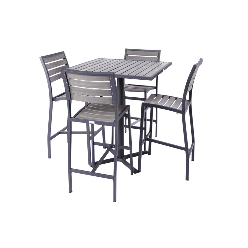 Mason Outdoor 5 - Piece Bar Height Dining Set