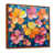Toile avec cadre flottant brun
