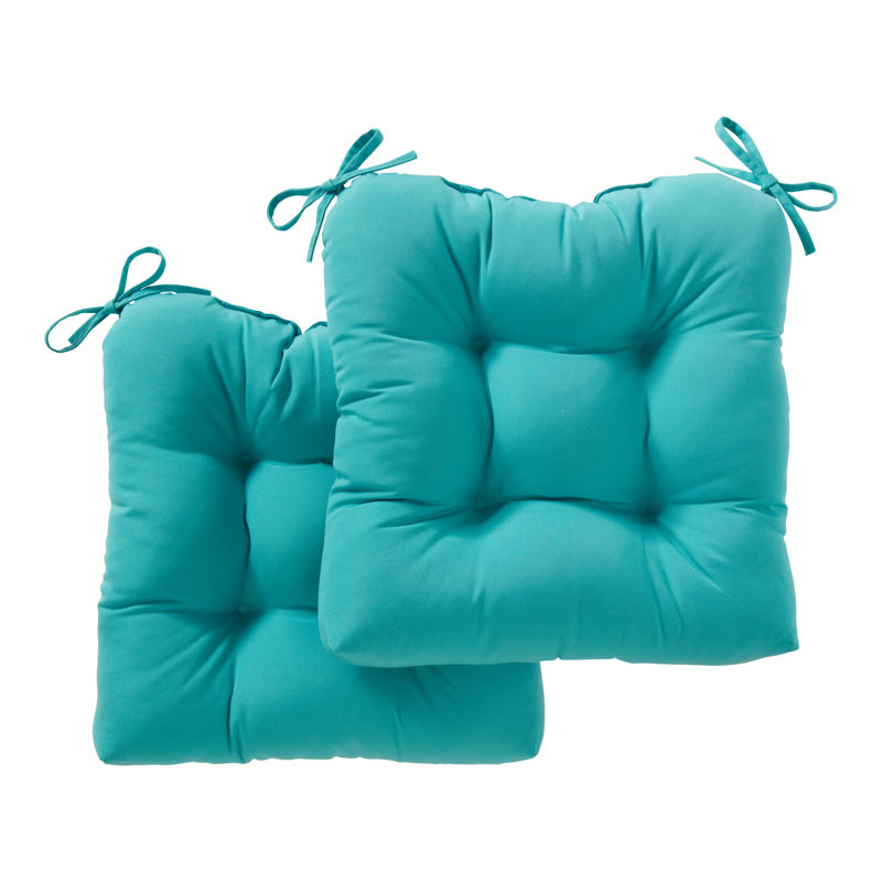 Coussin de chaise d'extérieur Royzell Sunbrella, Toile rouge