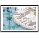 Lounging Poolside Print by Carly Tabak