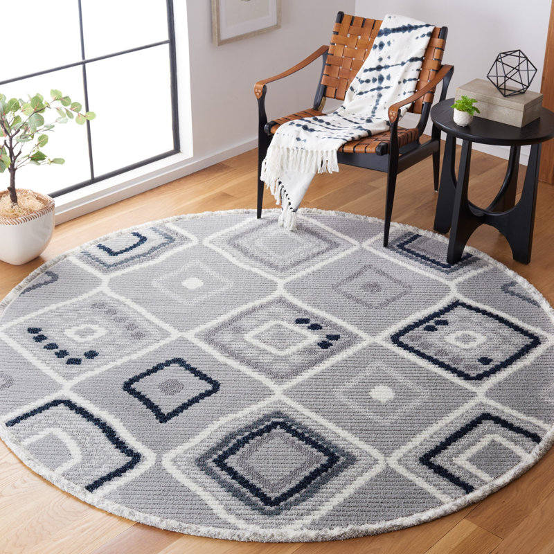 Amaiya Performance Southwestern Rug, Round 6'7"