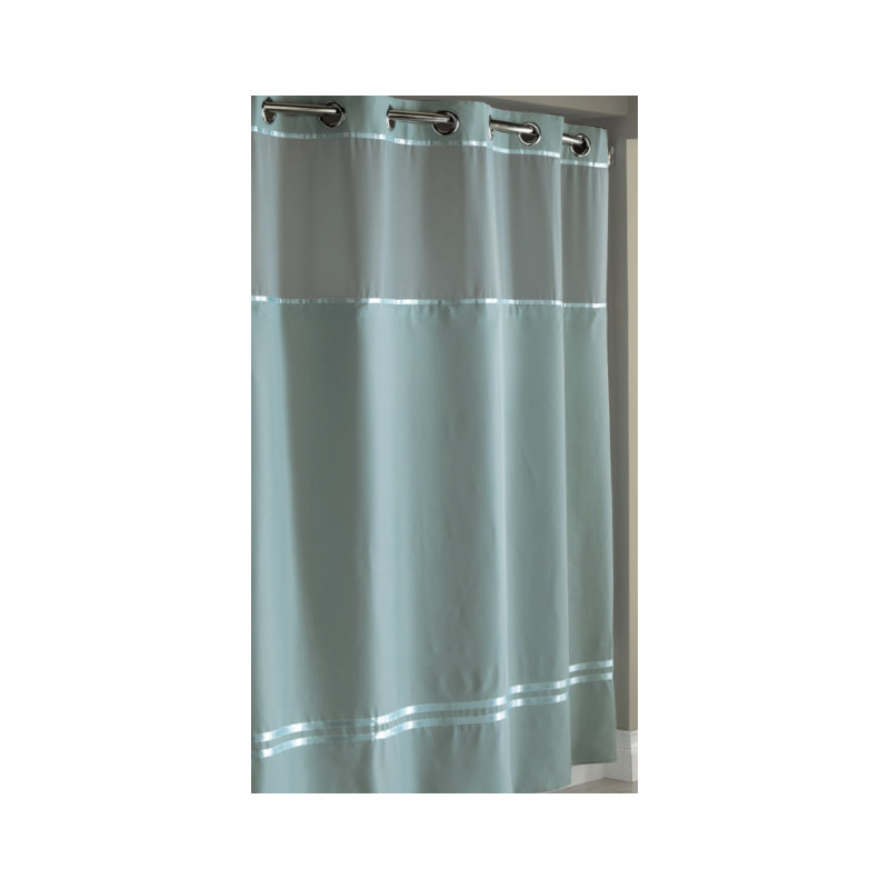 Escape Polyester Shower Curtain, Blue